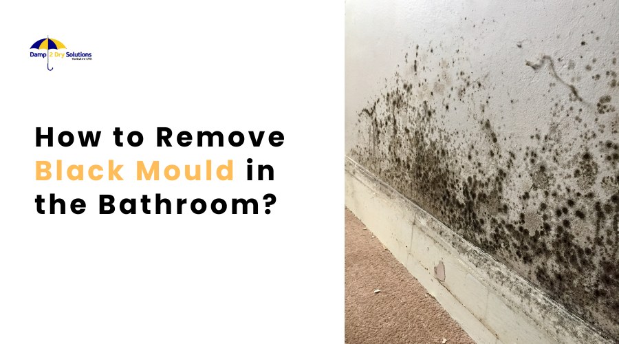 How to remove black mould in the bathroom