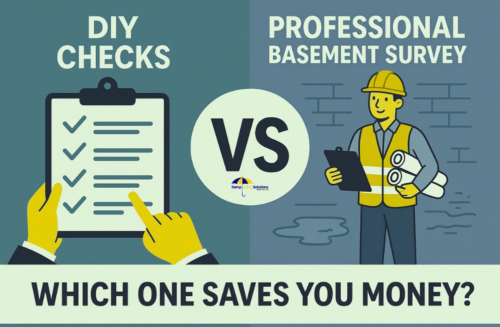 DIY Checks vs Professional Basement Survey
